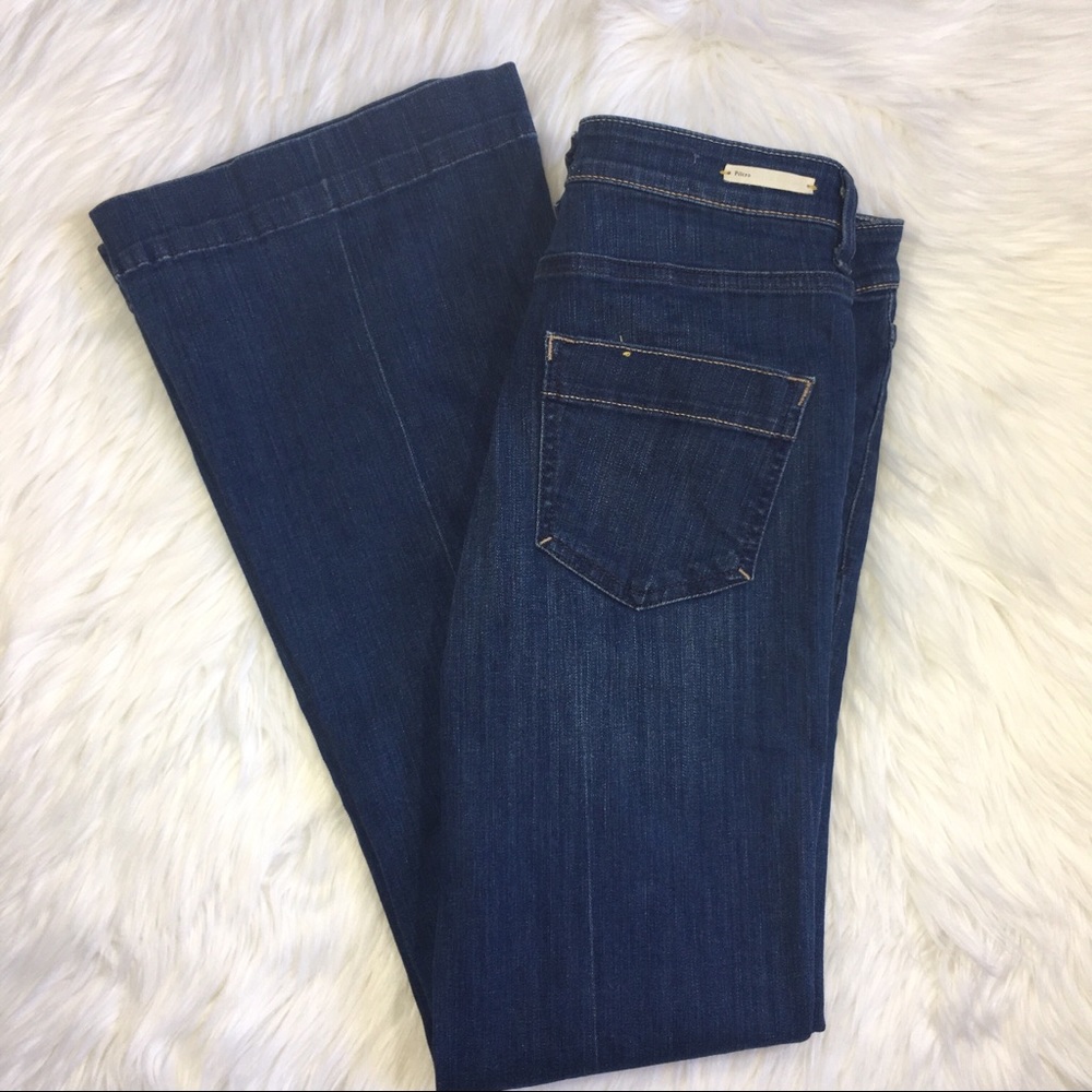 Anthro Pilcro & The Letterpress Flare Wide Jeans